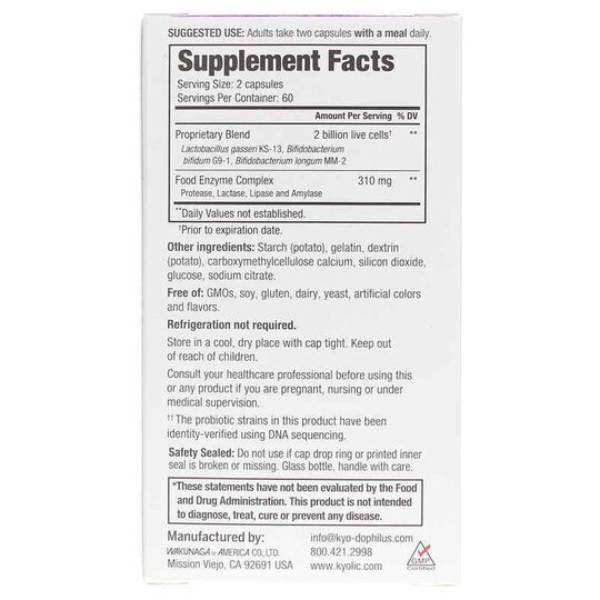 Kyo-Dophilus Enzyme + Probiotic, KYO